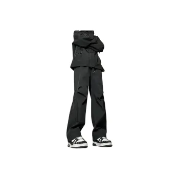 NAXUSTO Casual Pants Unisex Black