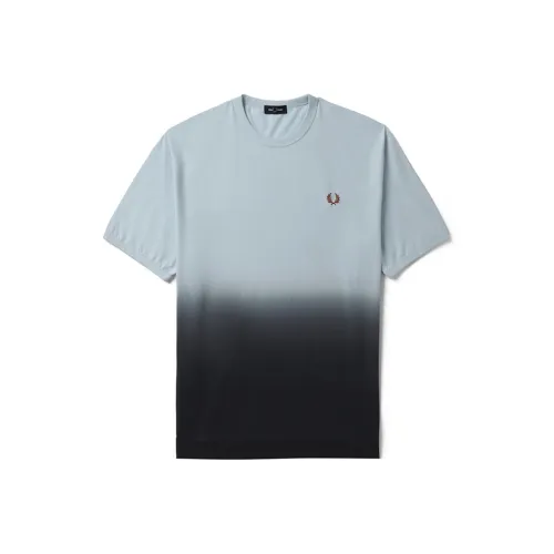 FRED PERRY Ombre T Shirt T Shirt Men's Blue