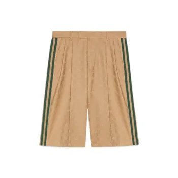 GUCCI x Adidas GUCCI X ADIDAS Collaboration FW22 Casual Shorts Men's Khaki