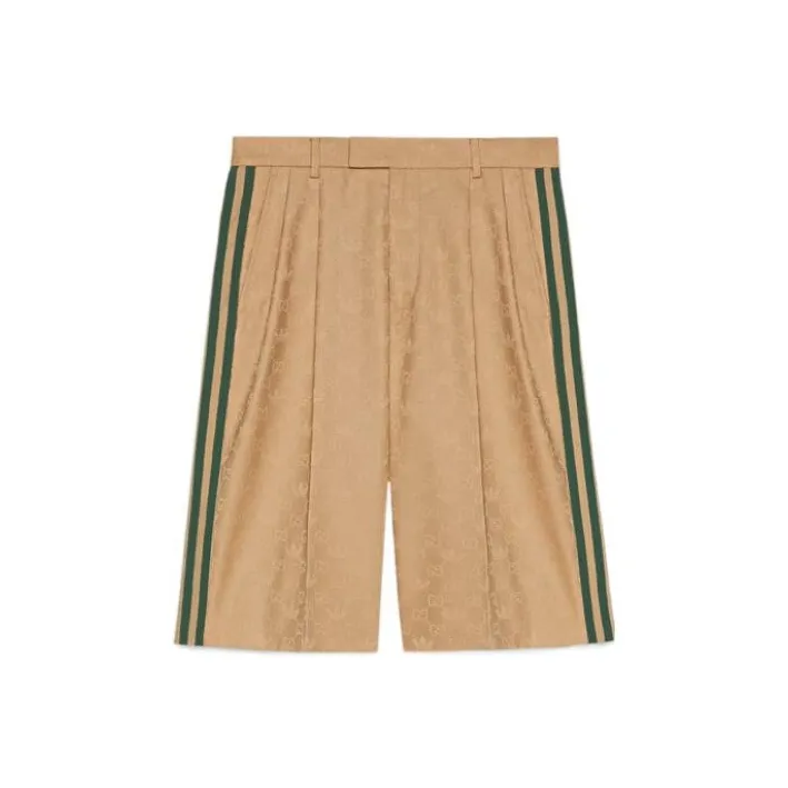 GUCCI x Adidas GUCCI X ADIDAS Collaboration FW22 Casual Shorts Men's Khaki-0