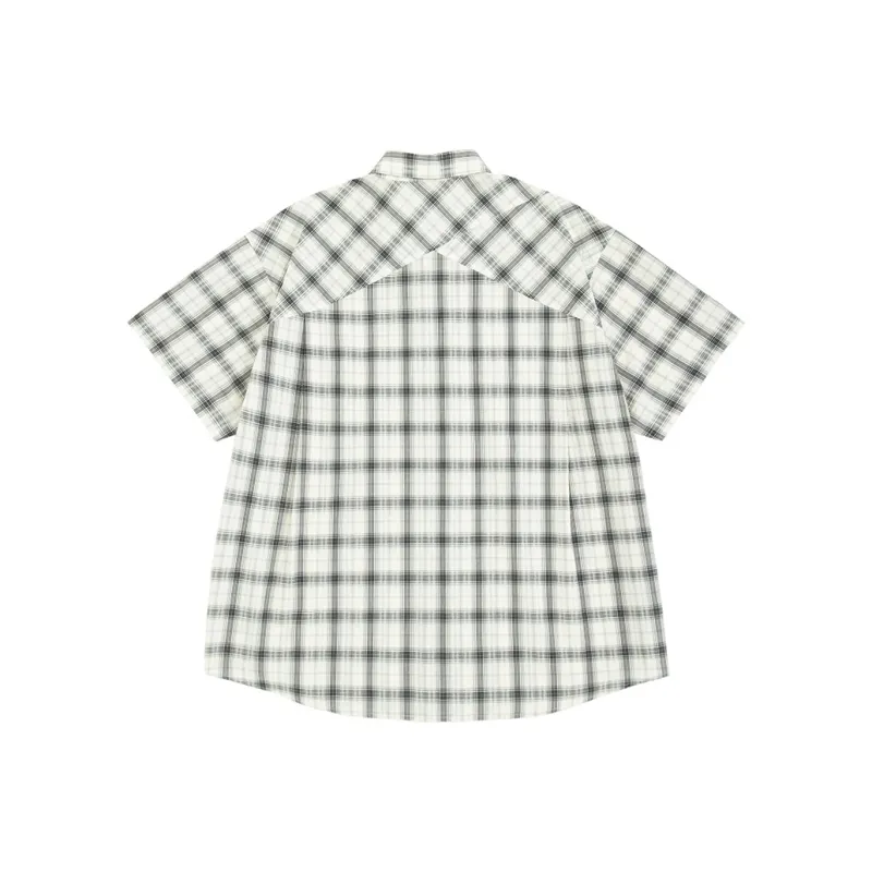 URBAN STANDARD Shirt Men's Black White Plaid-1