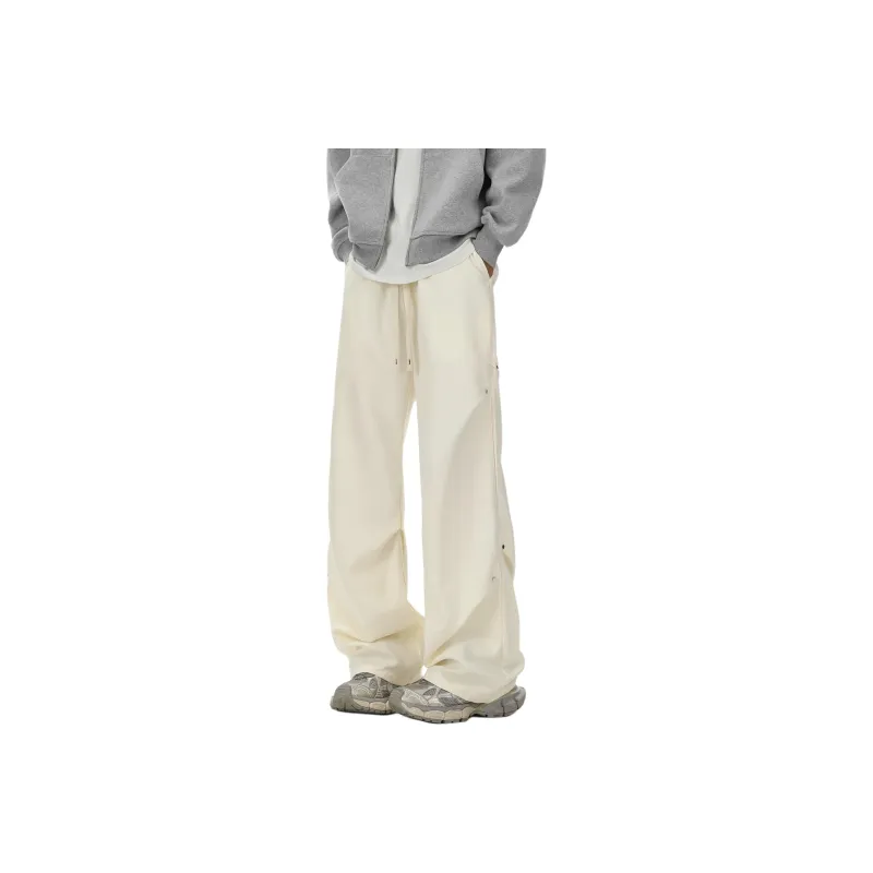 NEVER RULE Casual Pants Unisex Blue-2
