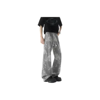 FA2LO Casual Pants Unisex Gray