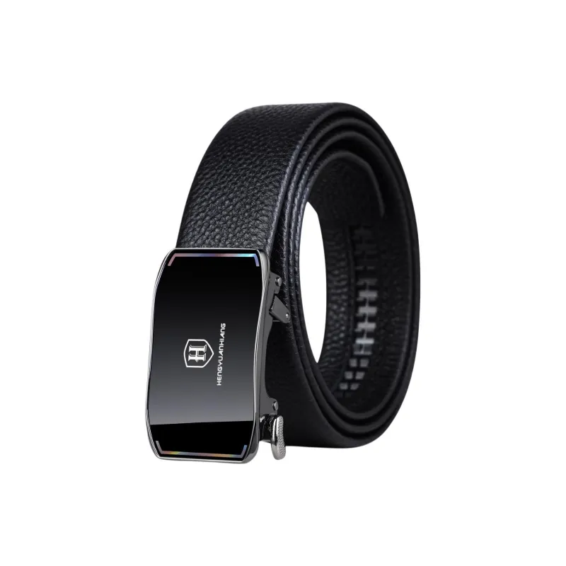 H YXIANG Top Grain Cow Leather Belts Men's 3.5cm-0