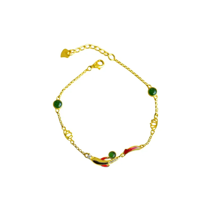 Jade Ink Love Hetian Jade Bracelets Jasper Women's-0