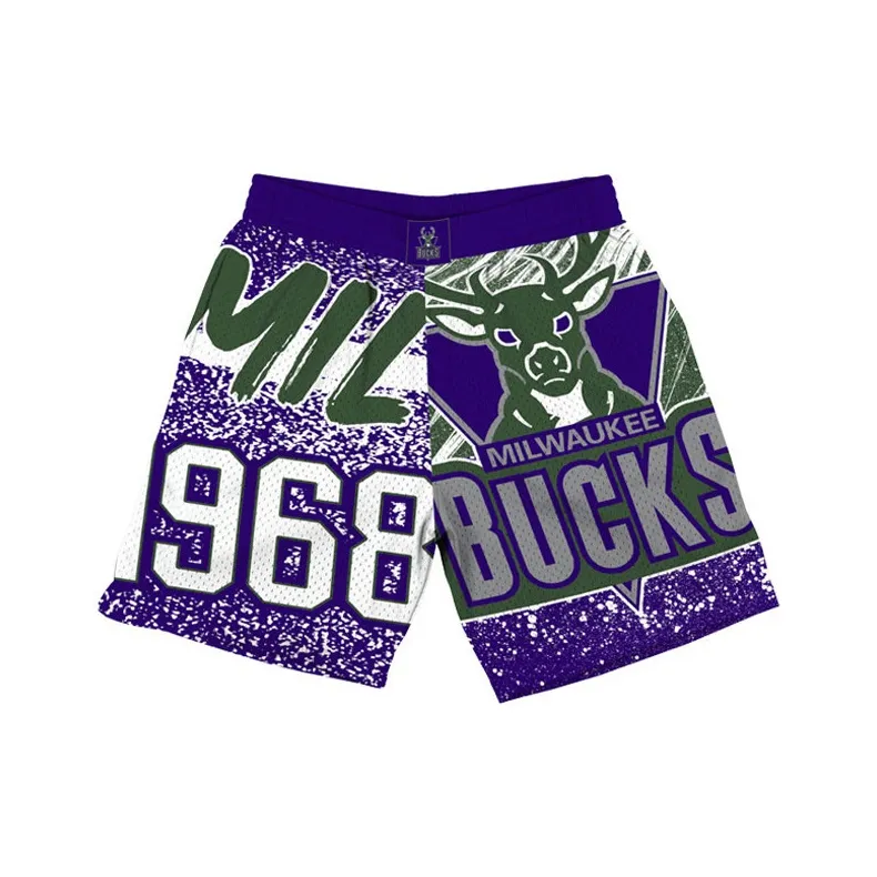 Mitchell & Ness Basketball Shorts Men's Purple-0