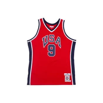 Mitchell Ness Basketball Jerseys Men Red