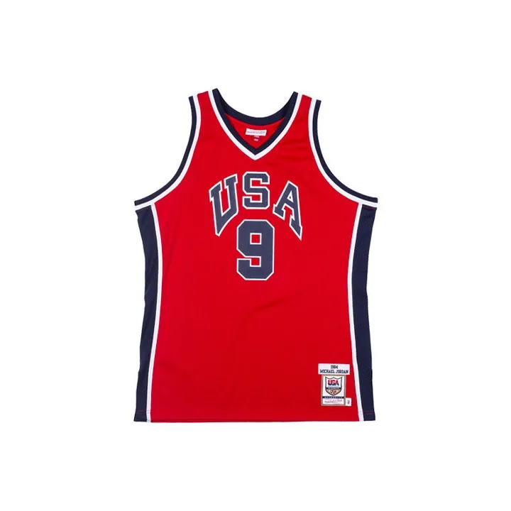 Mitchell Ness Basketball Jerseys Men Red-0