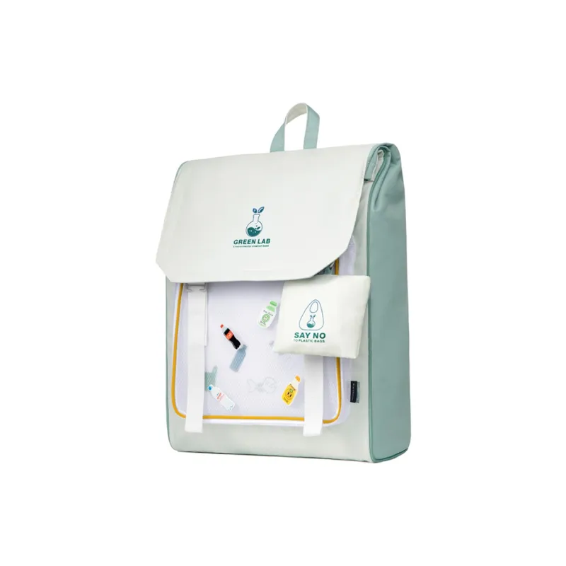 MR.ACE HOMME Polyester Backpack Regular Women's Light Green-2