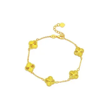 Shang Qianyi Alloy Surface Gold Plated Bracelets Women's