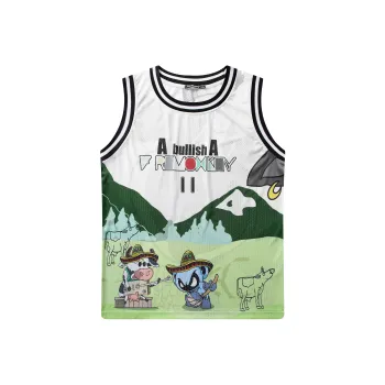 FireMonkey Basketball Jersey Unisex White
