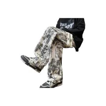 KOKO BASE Casual Pants Unisex Heather White