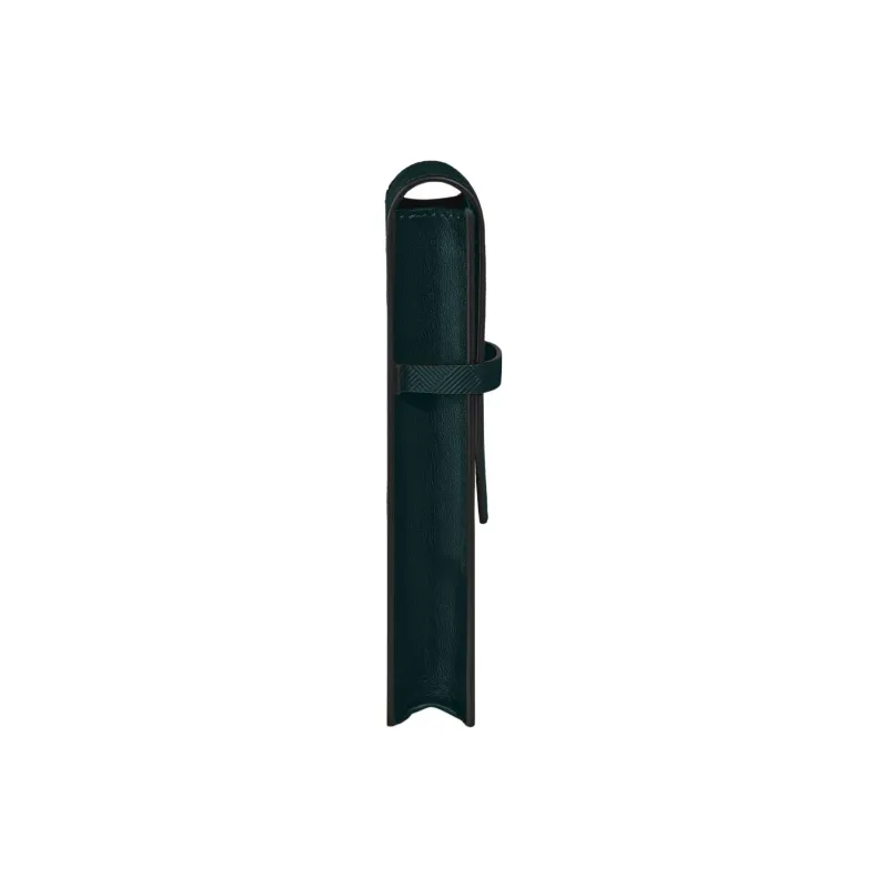 MONTBLANC Stylish 3.0 Grain Cow Leather Pen Pouch Storage Bag Unisex British Green-2