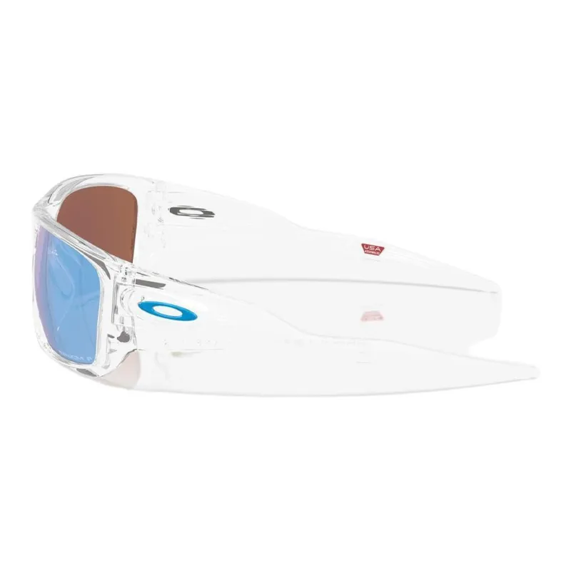 Oakley Plastic Rectangular Sunglasses Unisex Transparent-2