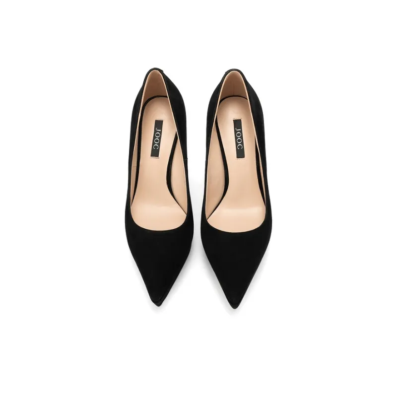 JOOC Slim Heel High Heels 11CM Women's Classic Black-3