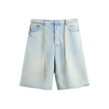 ZARA Denim Shorts Men's Light Blue