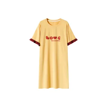 FENTENGCARE Nightgown Women's Orange