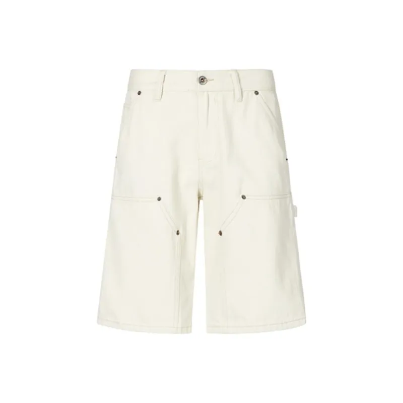GTRG Denim Shorts Unisex White-0