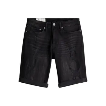 H&M Denim Shorts Men's Denim Black
