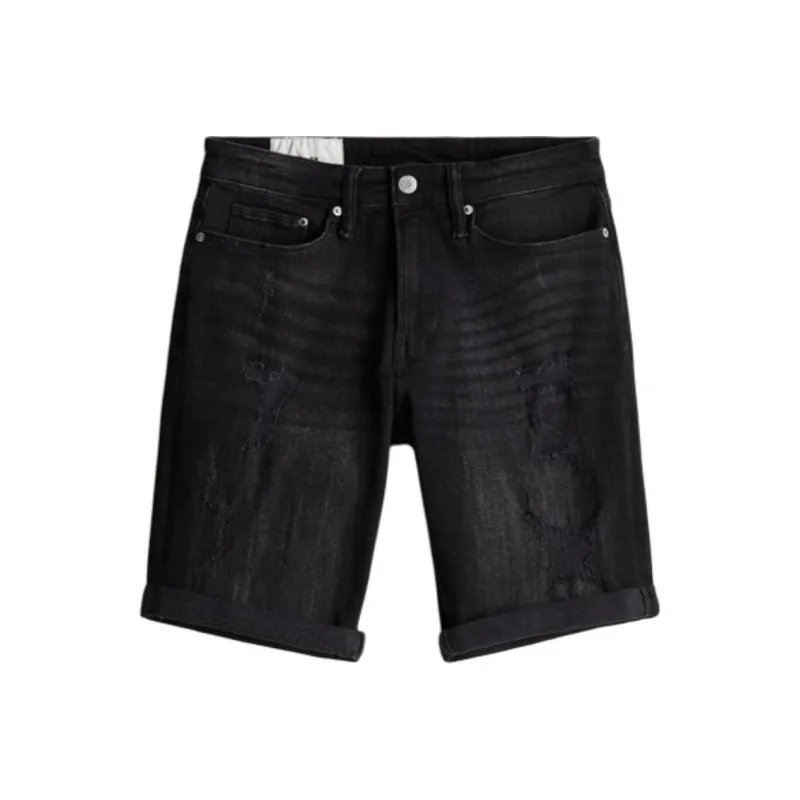 H&M Denim Shorts Men's Denim Black-0