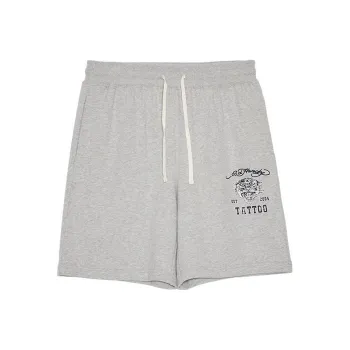 Ed Hardy Casual Shorts Men Plain Pure Gray