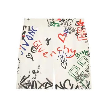 Givenchy All Over Graphic Print Sweatshorts