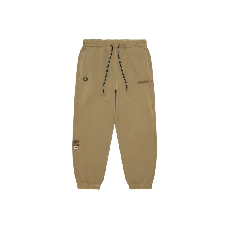 Aape Logo embroidered Cotton Track Pants-0