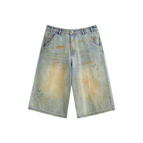 JHYQ Denim Shorts Unisex Blue