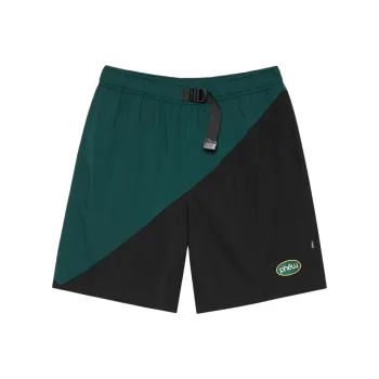 Phew Loose Fit Shorts Unisex Black Green