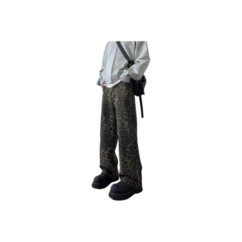 Izex Casual Pants Unisex Leopard Print-0