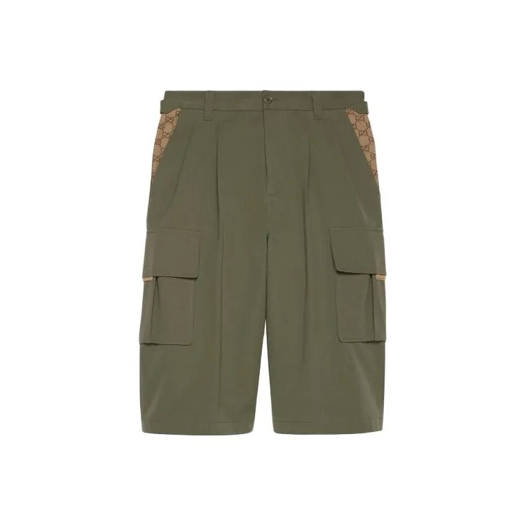 GUCCI Logo Detailed Cargo Shorts-0