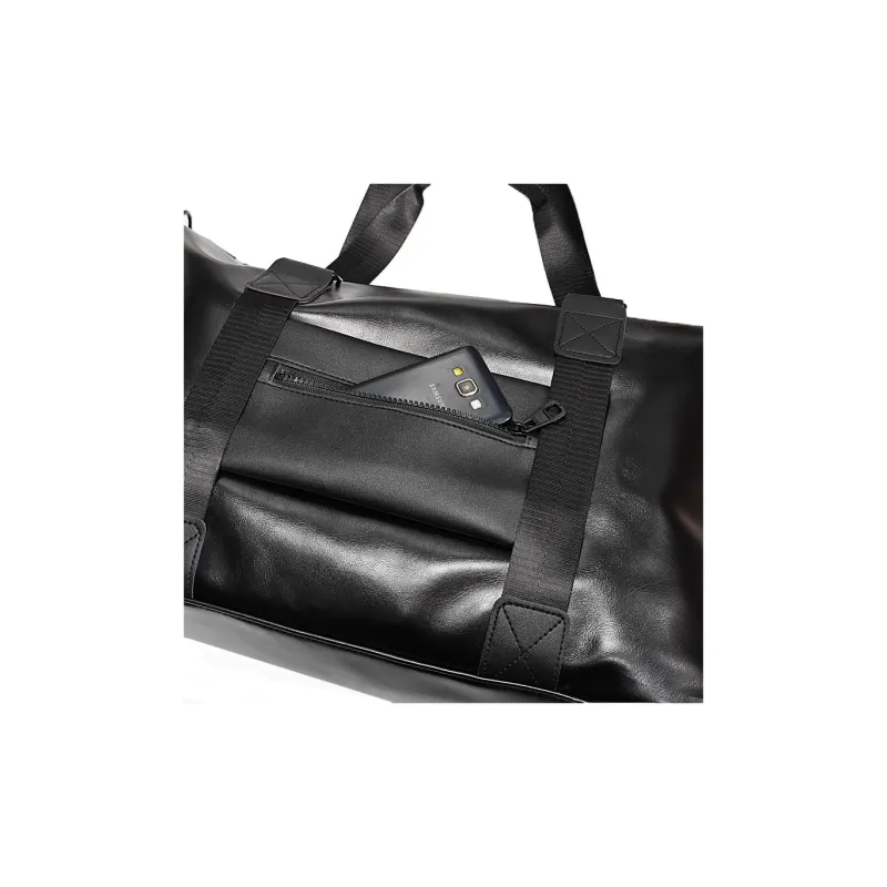 Victorian Traveler PU Travel Bag Unisex Black-2