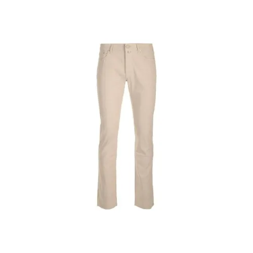 JACOB COHEN Barb Logo Patch Slim Cut Trousers