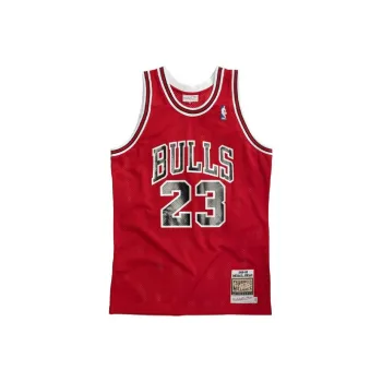 Mitchell Ness Basketball Jerseys Men Red