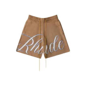 RHUDE Casual Shorts Men Brown