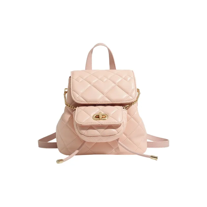 JANE KLAIN Synthetic Leather Backpack Regular Women's White/Pink/Black-5