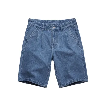 FAIRWHALE Denim Shorts Unisex Medium Blue