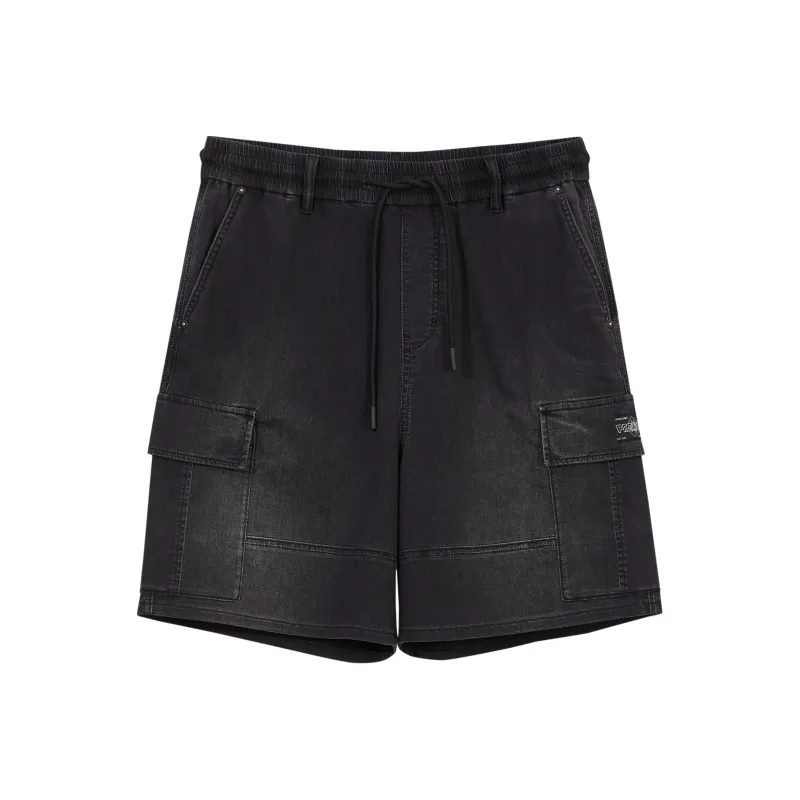 JACK&JONES Denim Shorts Men Dark Gray Denim A16-0