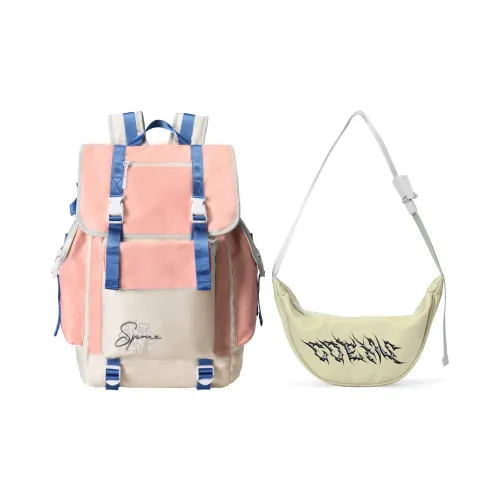 COEXISTENCE Polyester Sling Bag, Crossbody Bag, Fanny Pack Regular Unisex White