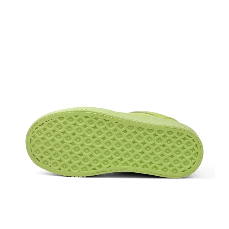 Mengsai Wear-resistant And Lightweight Low-Top Skateboard Shoes Women's Neon Green-6