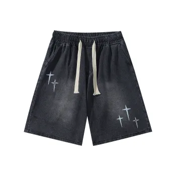 DUNHUANG INSPIRATION Denim Shorts Unisex