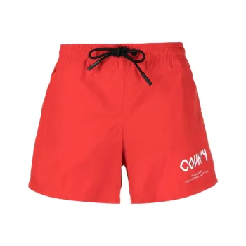 Marcelo Burlon Swimming Shorts Men Red