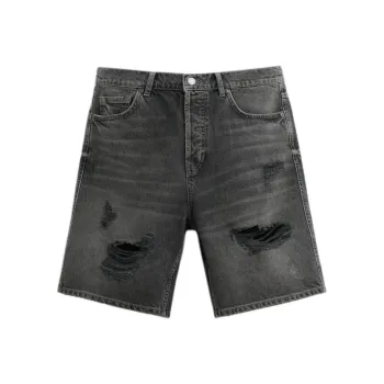 ZARA Denim Shorts Men Black