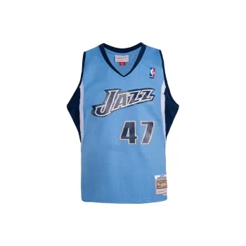 Mitchell Ness Basketball Jerseys Men Light Blue