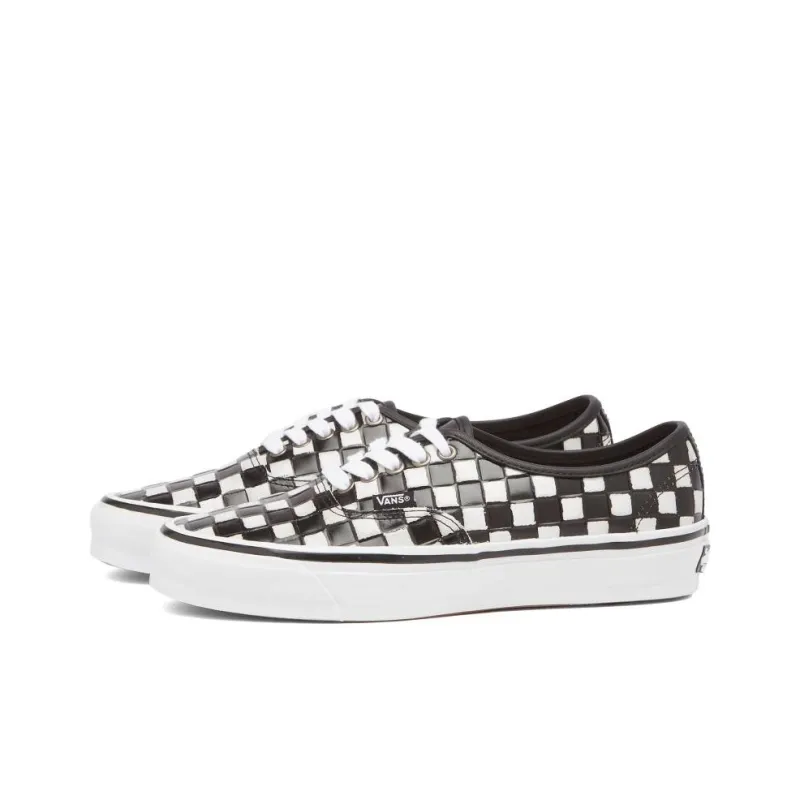 Vans Authentic 44 Wear resistant And Lightweight Low Top Skateboard Shoes Unisex Black-2