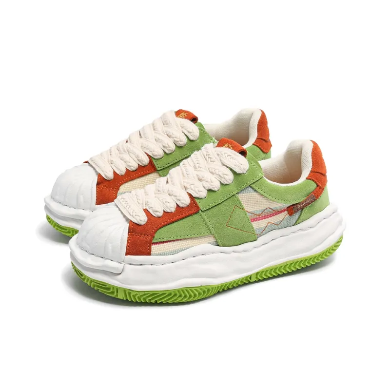 Flange Bullo Cushioning Abrasion Resistant Breathable Low Top Skateboard Shoes Unisex Avocado Green-1