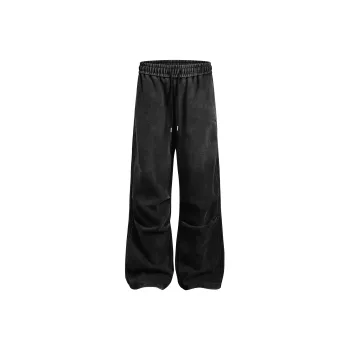 SWAMP AREA Casual Pants Unisex Black