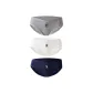 Heather Gray+Moon White+Collegiate Blue
