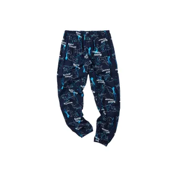 NUCLEAR EXPLOSION x NUCLEAR EXPLOSION Casual Pants Unisex Navy Blue