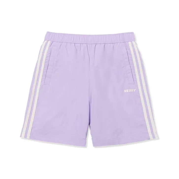 Nerdy Casual Shorts Unisex Light Purple-0